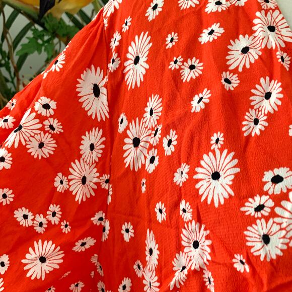 Rixo x Target Floral Puff Sleeve Swing Dress Red - Picture 6 of 12